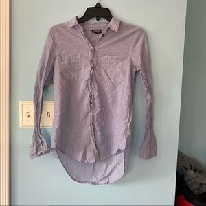 Topshop Blue Button Down Shirt